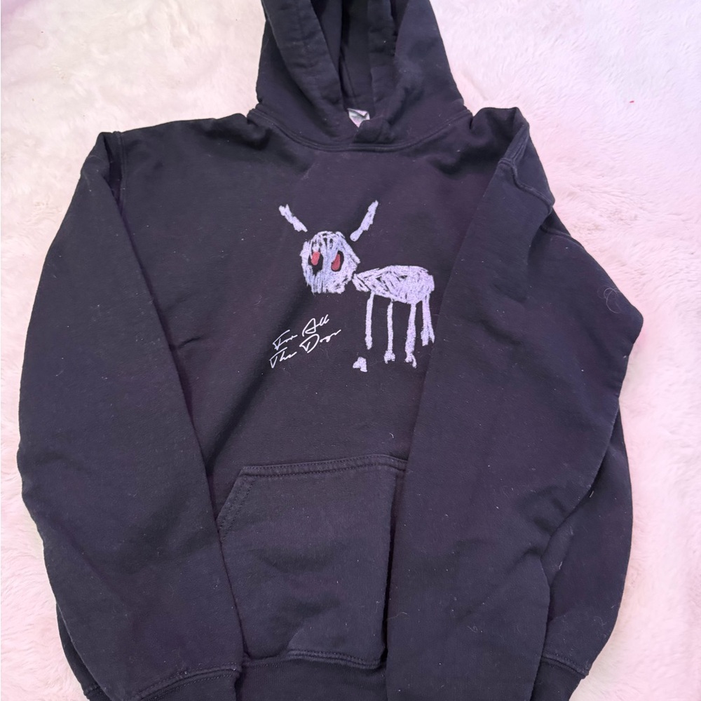 Black Graphic Hoodie